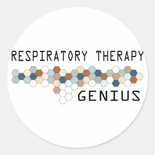 Ademhalingstherapie Genius Ronde Sticker (Voorkant)