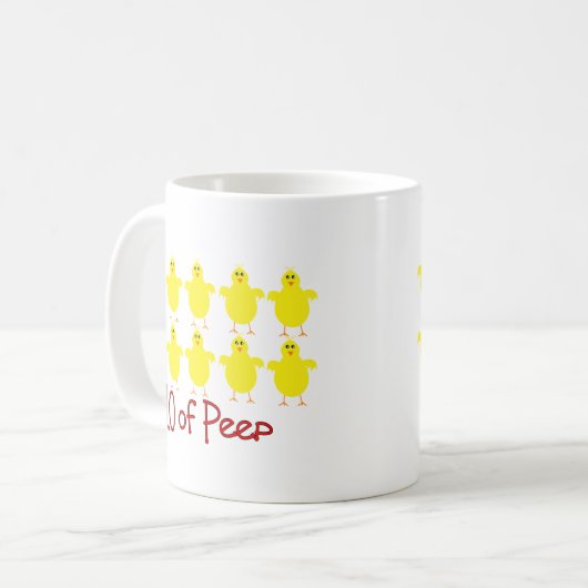 Ademhalingstherapie Gifts "10 of PEEP" Funny Koffiemok (Voorkant links)