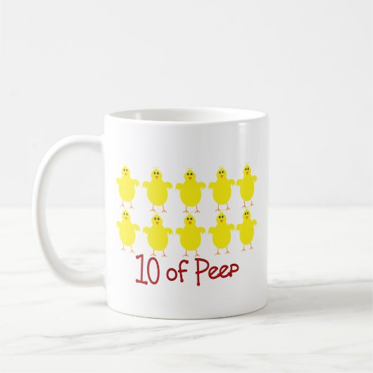 Ademhalingstherapie Gifts "10 of PEEP" Funny Koffiemok (Links)
