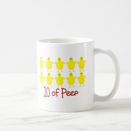 Ademhalingstherapie Gifts "10 of PEEP" Funny Koffiemok (Rechts)