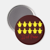 Ademhalingstherapie Gifts "10 of PEEP" Funny Magneet (Voorkant / Achterkant)