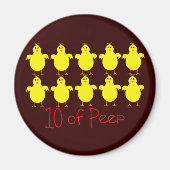 Ademhalingstherapie Gifts "10 of PEEP" Funny Magneet (Voorkant)