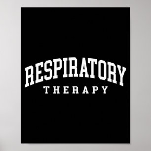 Ademhalingstherapie grappige ademhalingstherapeut poster