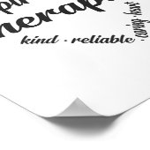 Ademhalingstherapie Hart Word Cloud Poster (Hoek)