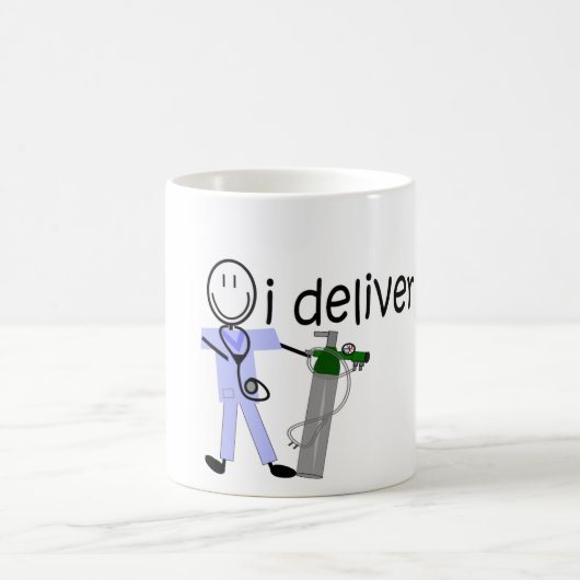 Ademhalingstherapie "I Deliver" (zuurstof) Koffiemok (Center)