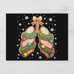 Ademhalingstherapie Long Kerstboom Therapeut Feestdagenkaart