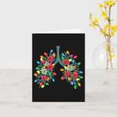 Ademhalingstherapie Lung Kerstmis Licht Therapist Kaart (Gele Bloem)