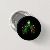 Ademhalingstherapie Lung Kerstmis Licht Therapist Ronde Button 3,2 Cm (Voorkant /achterkant)