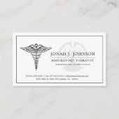 Ademhalingstherapie | Minimumsymbool voor getande  Visitekaartje (Voorkant)