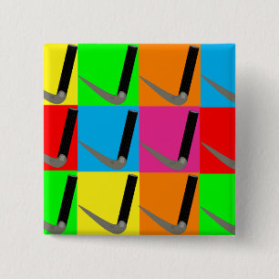 Ademhalingstherapie Popart Laryngosope Gifts Vierkante Button 5,1 Cm
