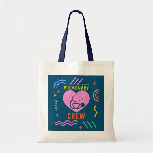 Ademhalingstherapie Pulmonaire Crew Arts Tote Bag (Voorkant)