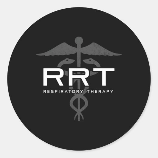 Ademhalingstherapie RT Front Back Respiratory Car Ronde Sticker (Voorkant)