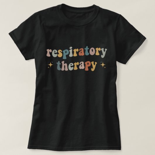Ademhalingstherapie RT therapeut grappig RT Care W T-shirt (Design voorkant)