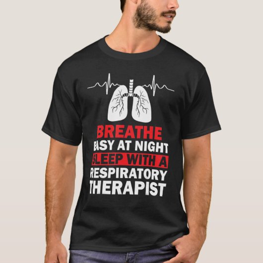 Ademhalingstherapie RT therapeut grappig RT Uitrus T-shirt (Voorkant)