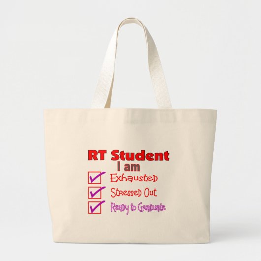 Ademhalingstherapie Student-benadrukt uit! Grote Tote Bag (Voorkant)