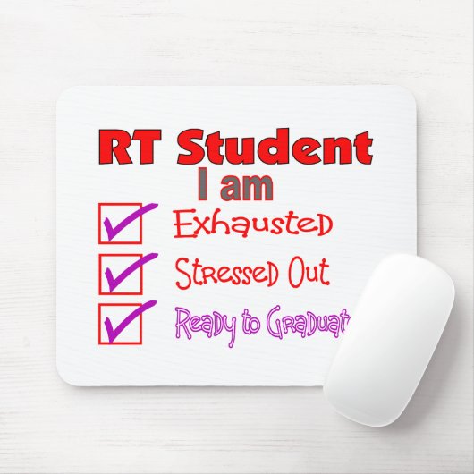 Ademhalingstherapie Student-benadrukt uit! Muismat (Met muis)