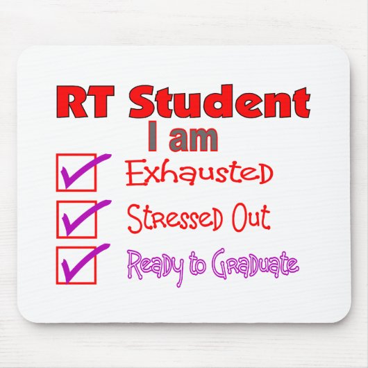 Ademhalingstherapie Student-benadrukt uit! Muismat (Voorkant)