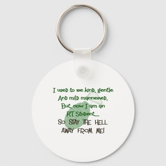 Ademhalingstherapie Student Hilarious Gifts Sleutelhanger (Voorkant)