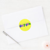 Ademhalingstherapie T-Hemden en Giften Ronde Sticker (Envelop)