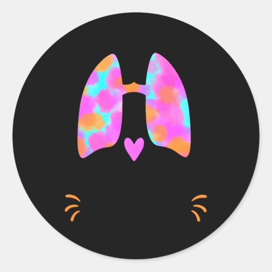 Ademhalingstherapie therapeut RT long Ronde Sticker (Voorkant)