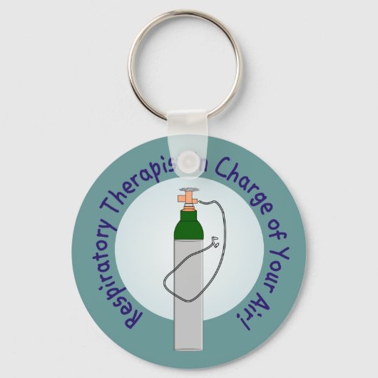 Ademhalingstherapie "voor uw lucht" sleutelhanger (Voorkant)