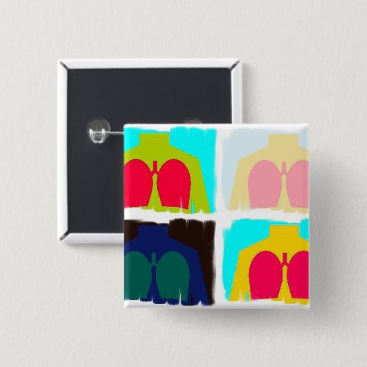 Ademhalingstherapie X-Ray Lungs Button RT (Voorkant /achterkant)