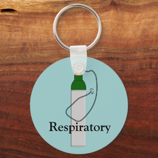 Ademhalingstherapie Zuurstoftankontwerp Sleutelhanger (Voorkant)