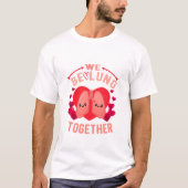 Ademhalingstherapiecomponent We zijn samen aan het T-shirt (Voorkant)
