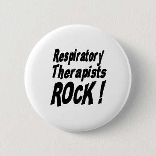 Ademhalingstherapisten Rock! Knoop Ronde Button 5,7 Cm (Voorkant)