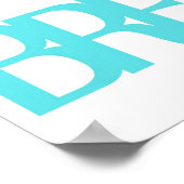 Ademhalingstypografie inhaleren | ontspanning poster (Hoek)