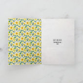 ademhalingsvriendelijke bloem met damestopper kaart (Binnen)