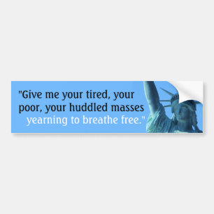 Ademhalingsvrije Bumpersticker - Immigratievluchte