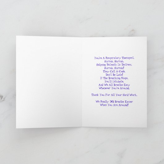 Ademhalingsweek Hartelijk dank Bedankkaart (Binnen)