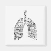  ademhalingsziekten longkunst magneet (Voorkant)