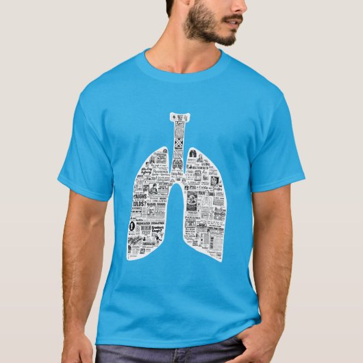  ademhalingsziekten longkunst t-shirt (Voorkant)