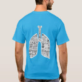  ademhalingsziekten longkunst t-shirt (Achterkant)