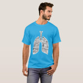 ademhalingsziekten longkunst t-shirt (Voorkant volledig)