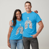  ademhalingsziekten longkunst t-shirt (Unisex)
