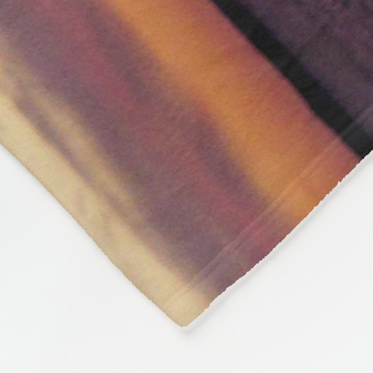 Ademhalingszonsondergang over het zee fleece deken (Hoek)