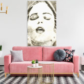 Ademloos Canvas Afdruk (Insitu (Woonkamer))