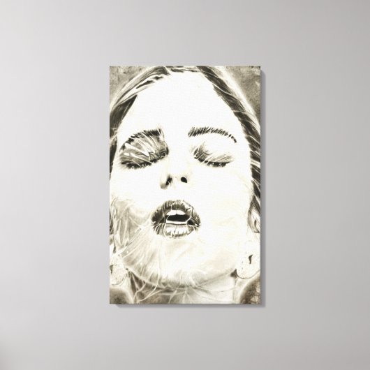 Ademloos Canvas Afdruk (Voorkant)