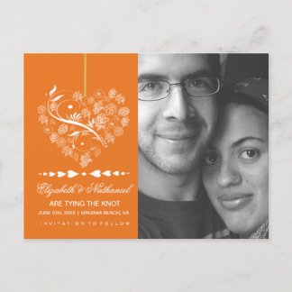 Ademloos SAVE THE DATE Briefkaart- pompoen Aankondigingskaart