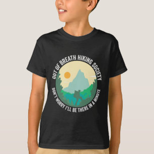 Ademloze Wandelvereniging Funny Hiker Trekking T-shirt
