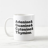 Adenine Guanine Cytosine Thymine DNA Nucleotiden Koffiemok (Links)