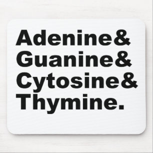 Adenine Guanine Cytosine Thymine DNA Nucleotiden Muismat