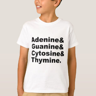 Adenine Guanine Cytosine Thymine DNA Nucleotiden T-shirt