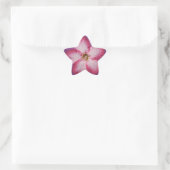 Adenium Roze Bloem Flora Gradiënt Paars Ster Sticker (Tas)