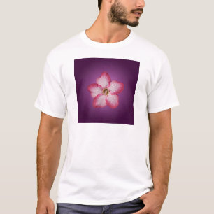 Adenium Roze Bloem Flora Gradiënt Paars T-shirt