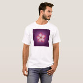 Adenium Roze Bloem Flora Gradiënt Paars T-shirt (Voorkant volledig)