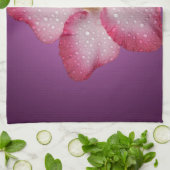 Adenium Roze Bloem Flora Gradiënt Violet Theedoek (Gevouwen)